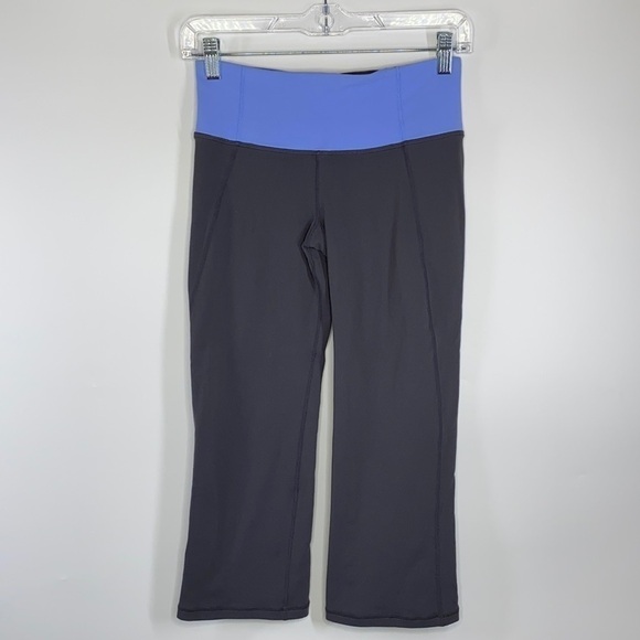 Lululemon Gray Blue Capri/Crop Pants Size 4 - Picture 1 of 6